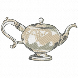 Teapots Embroidery Design 10 Teapots Embroidery Design 10